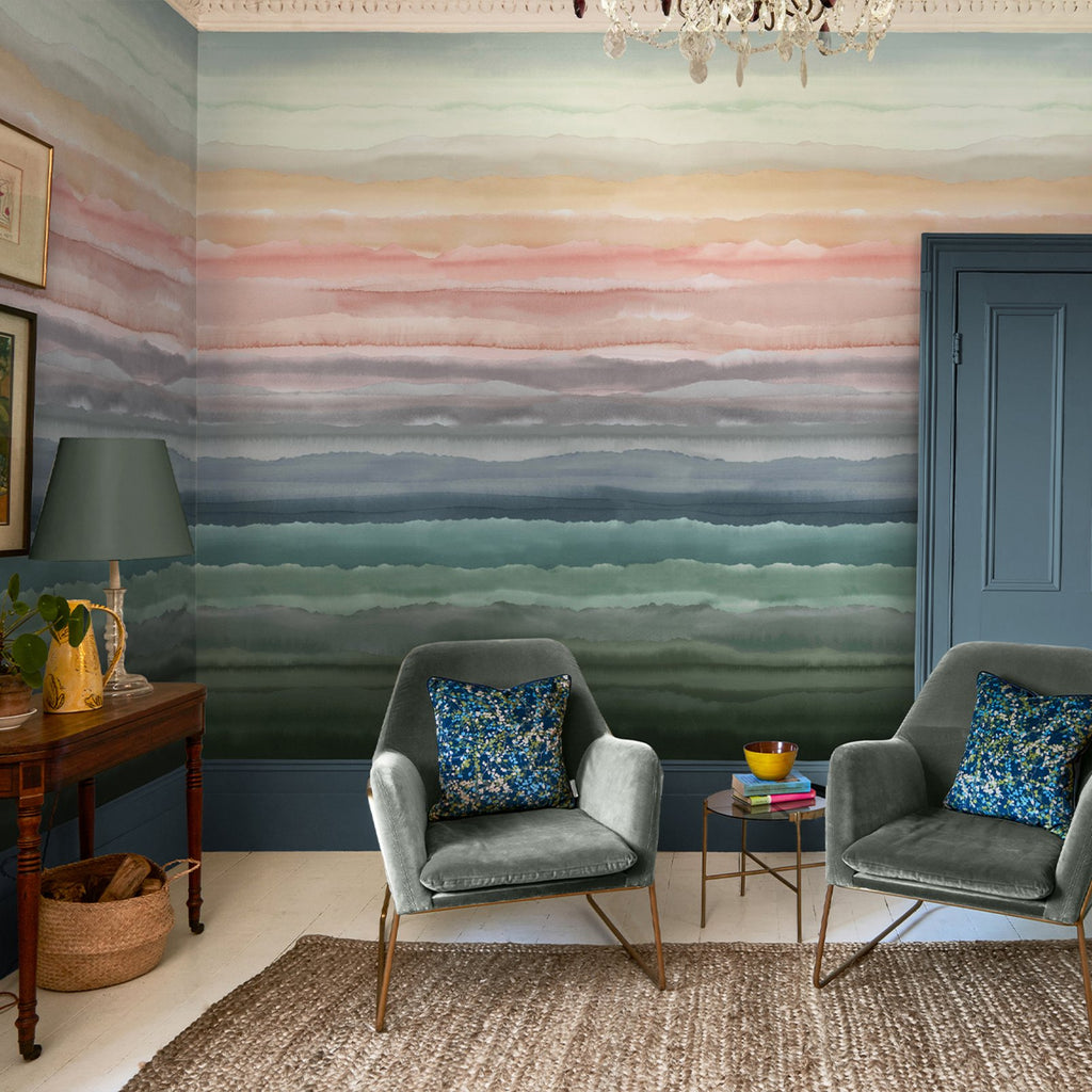 Strata Dawn Bespoke Mural by Clarissa Hulse