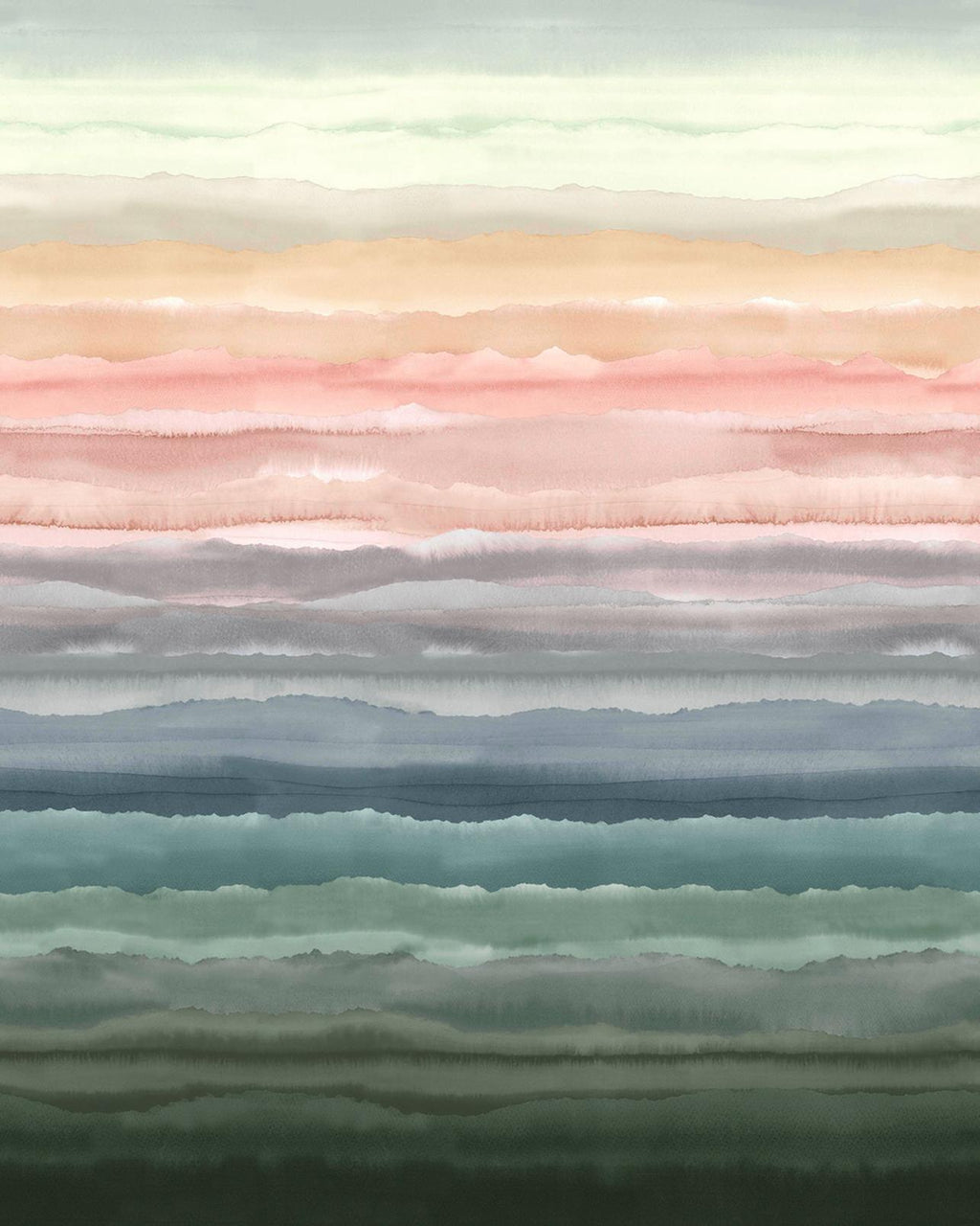 Strata Dawn Bespoke Mural by Clarissa Hulse