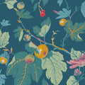 Craftwork Trail Navy Wallpaper