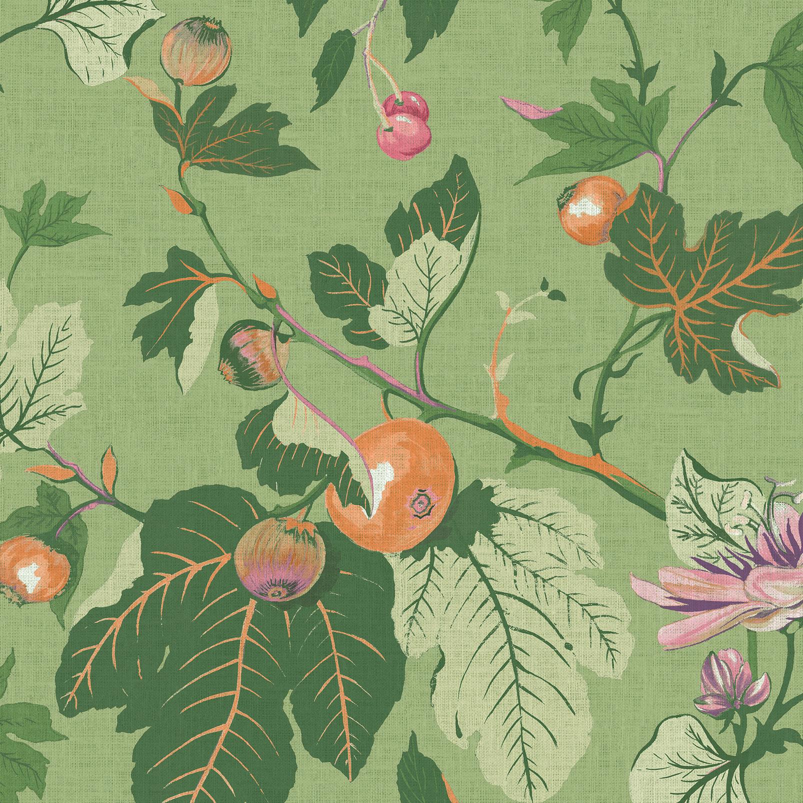Craftwork Trail Green Wallpaper