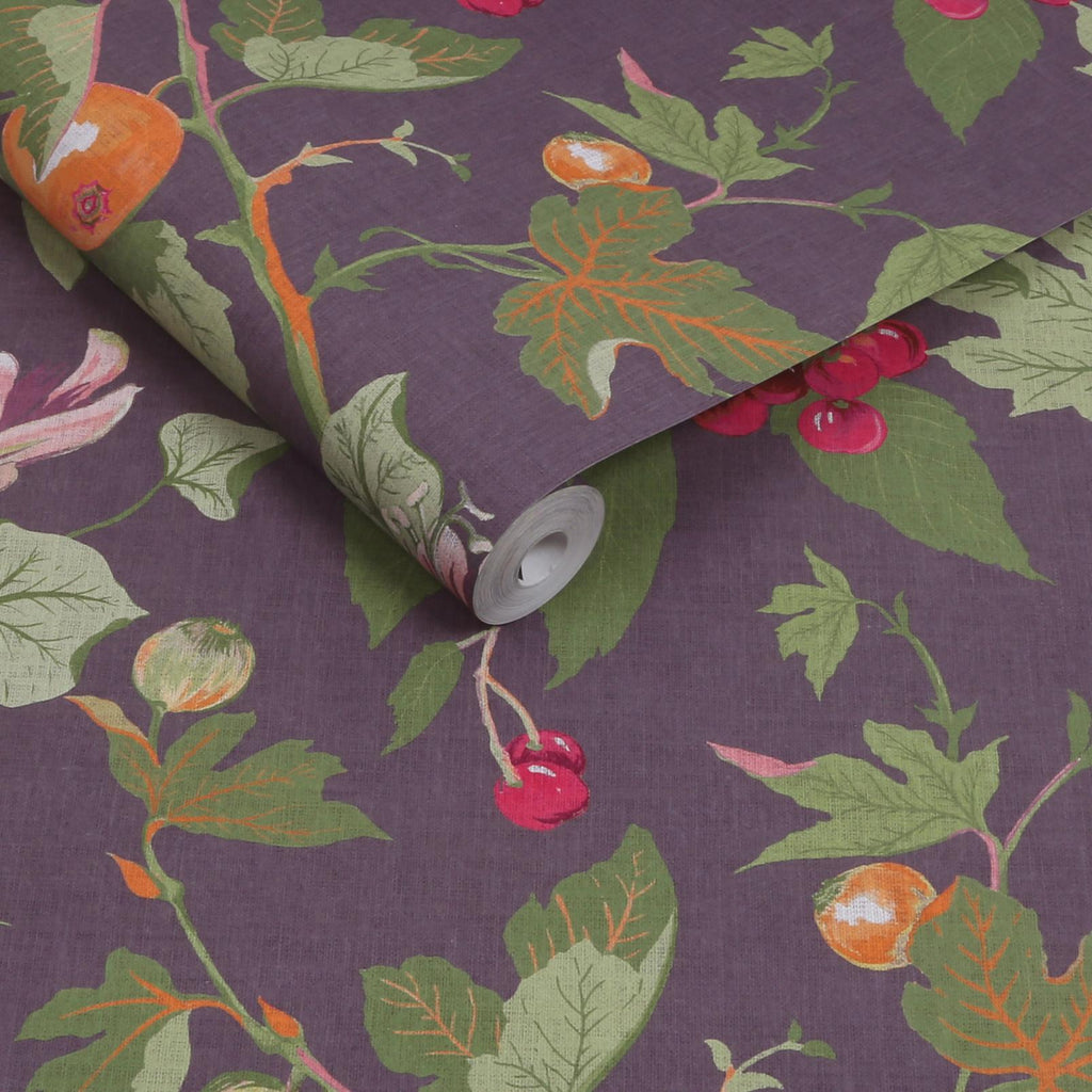 Craftwork Trail Plum Wallpaper