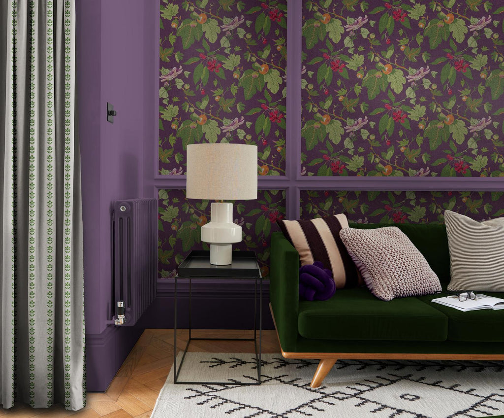 Craftwork Trail Plum Wallpaper
