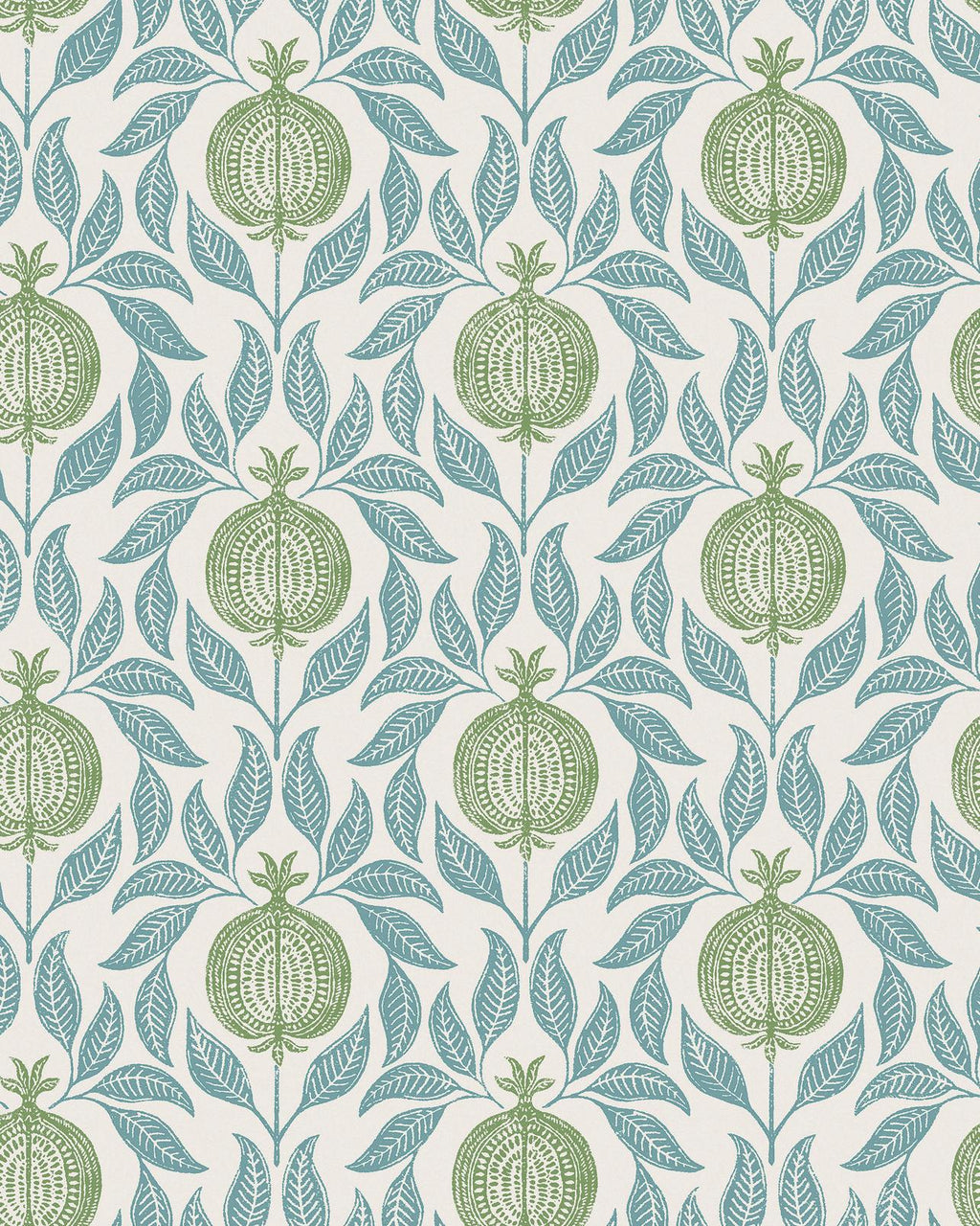 Apple of Grenada Blue & Green Wallpaper