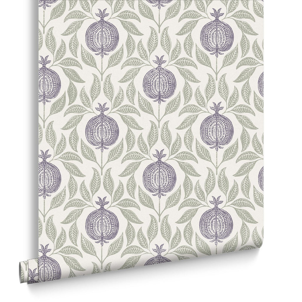 Apple of Grenada Purple & Green Wallpaper