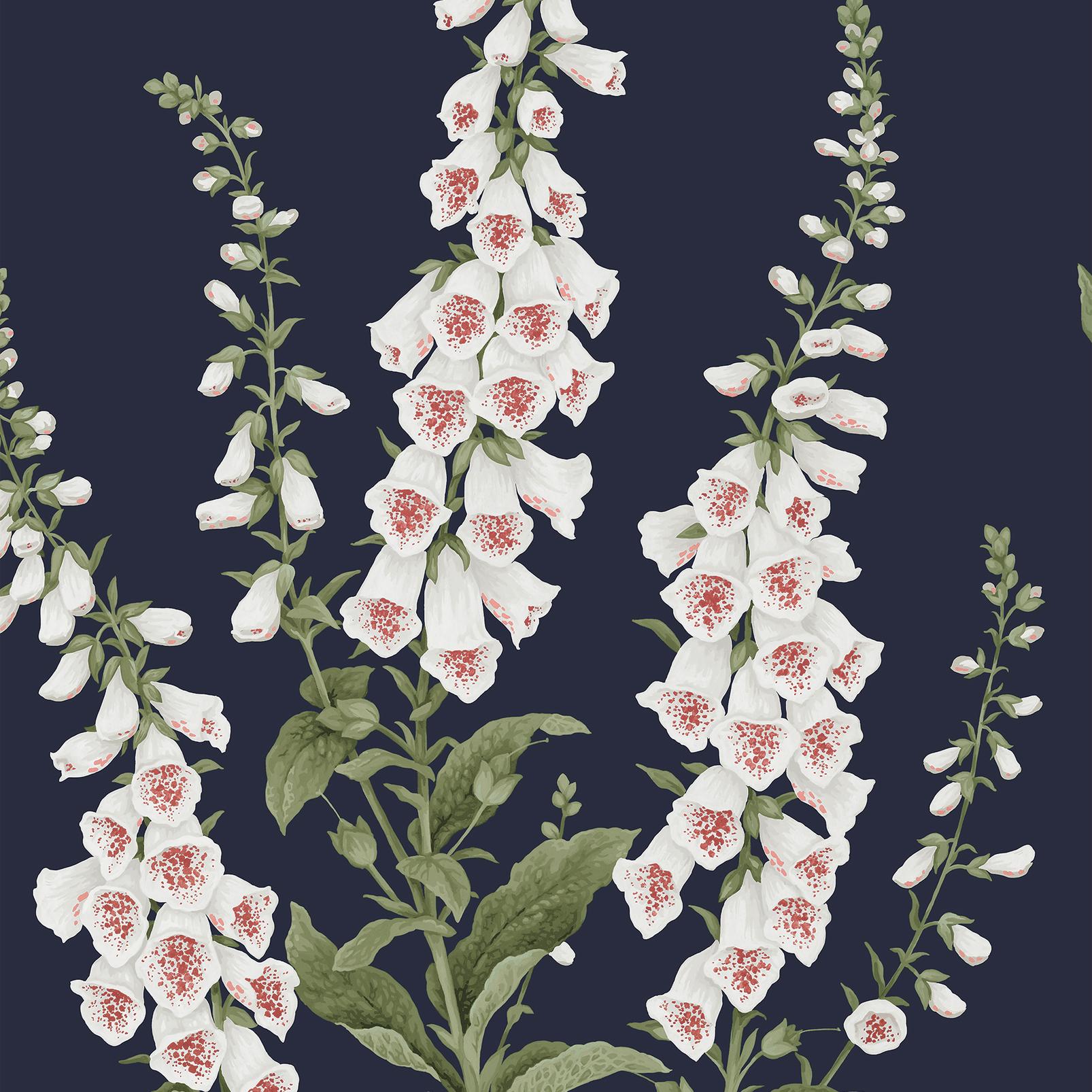 Foxglove Midnight Wallpaper