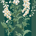 Foxglove Stripe Teal Wallpaper