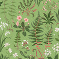 Oshibana Green Wallpaper