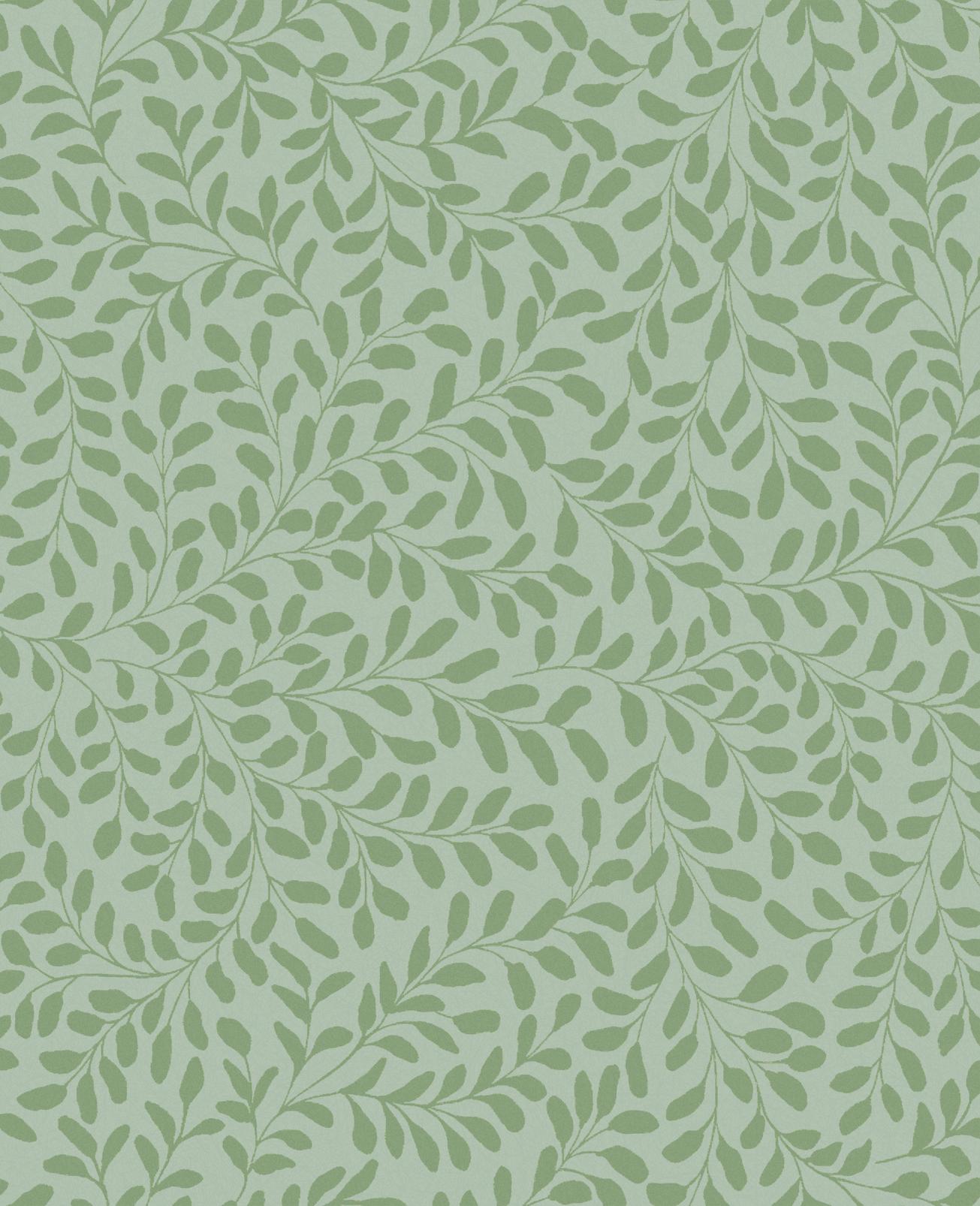 Gilded Leaf Sage & Pale Gold Wallpaper