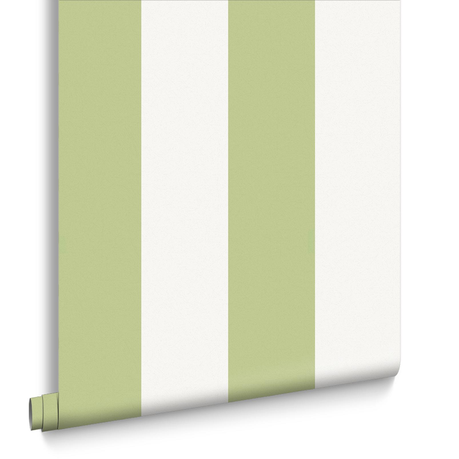 Quartet Stripe Green Wallpaper