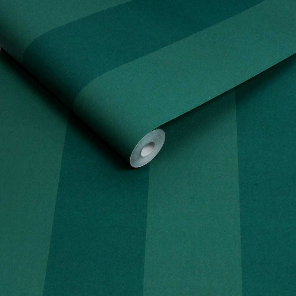 Quartet Stripe Teal Wallpaper