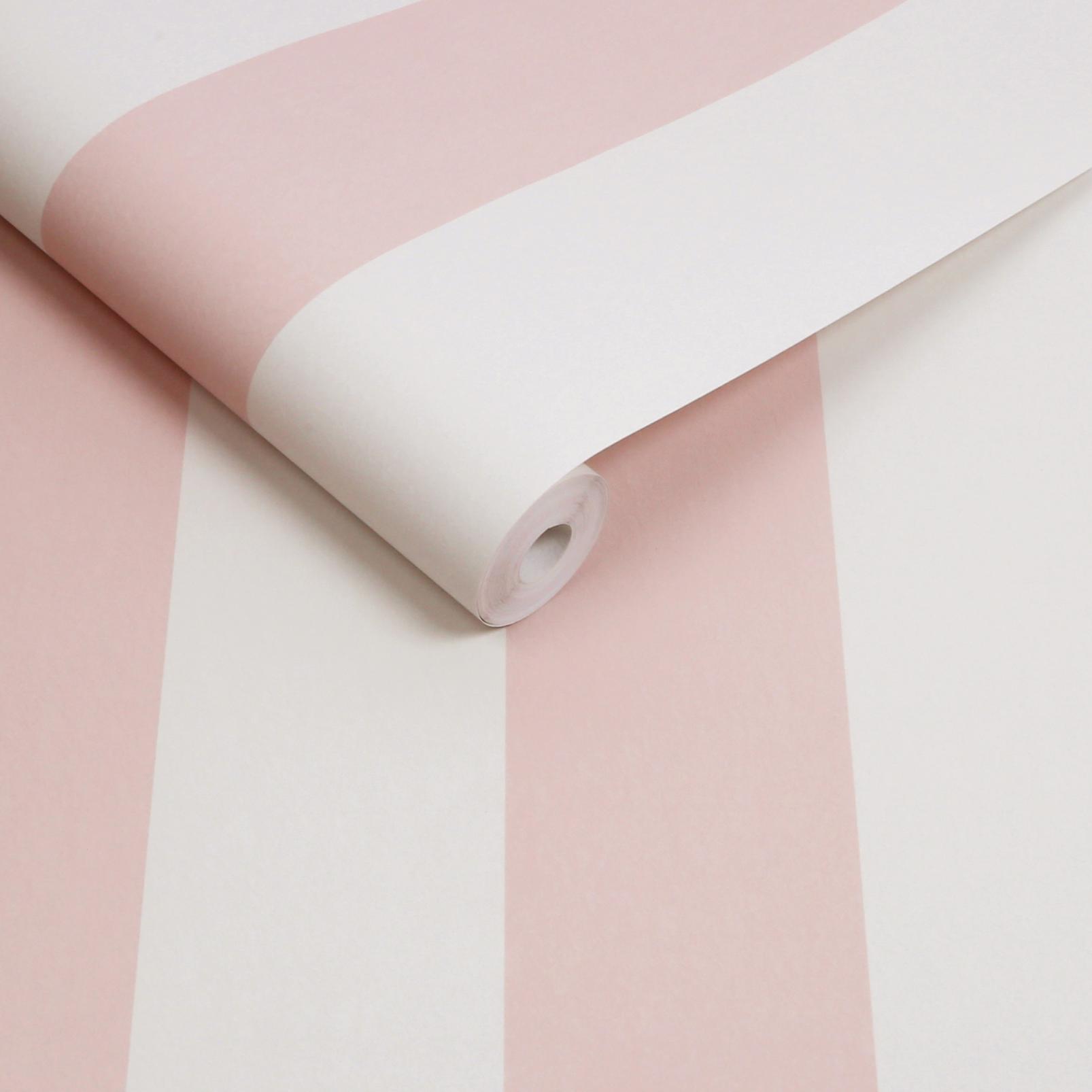 Quartet Stripe Blush Wallpaper