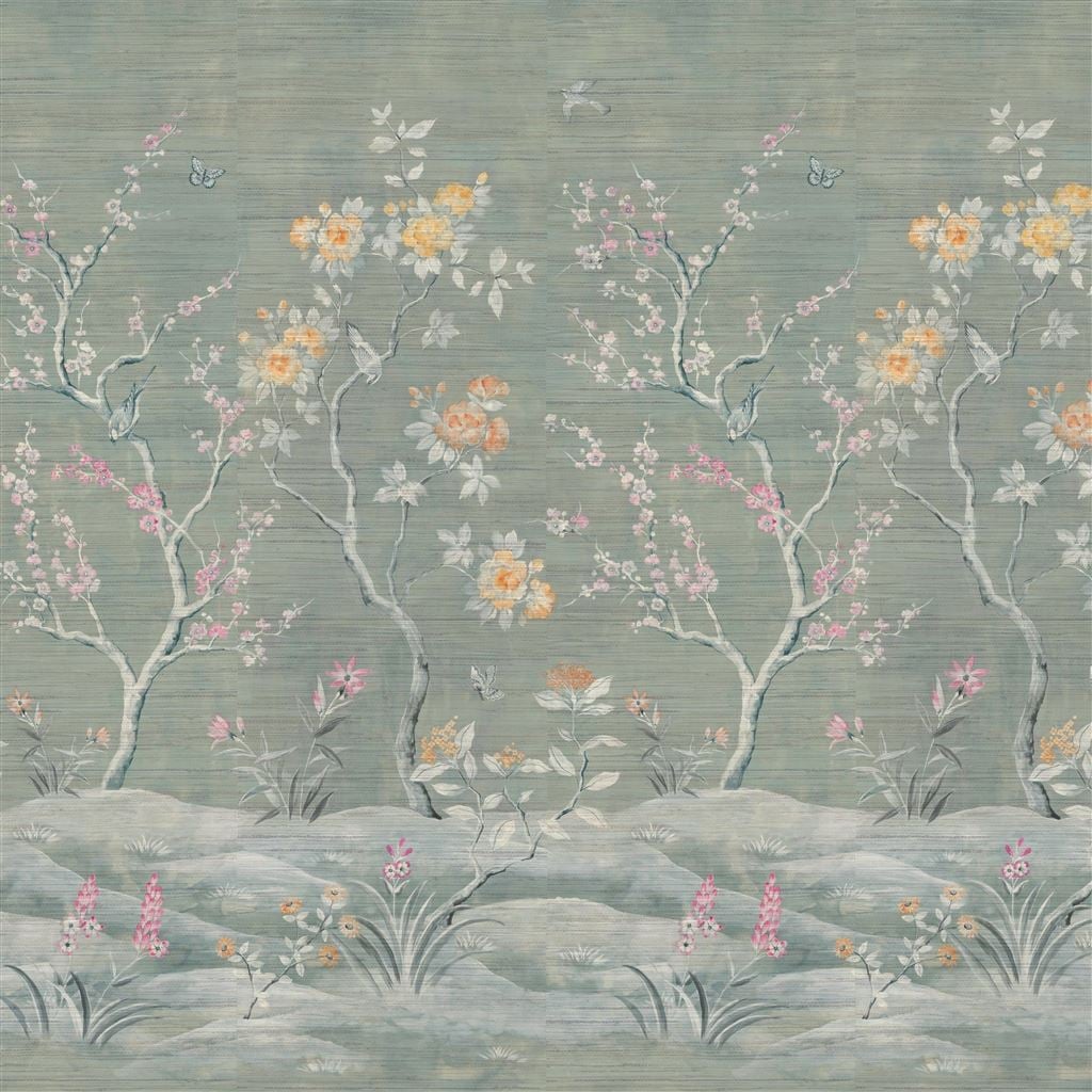 Manohari Grasscloth Blossom (Scenes & Murals II)