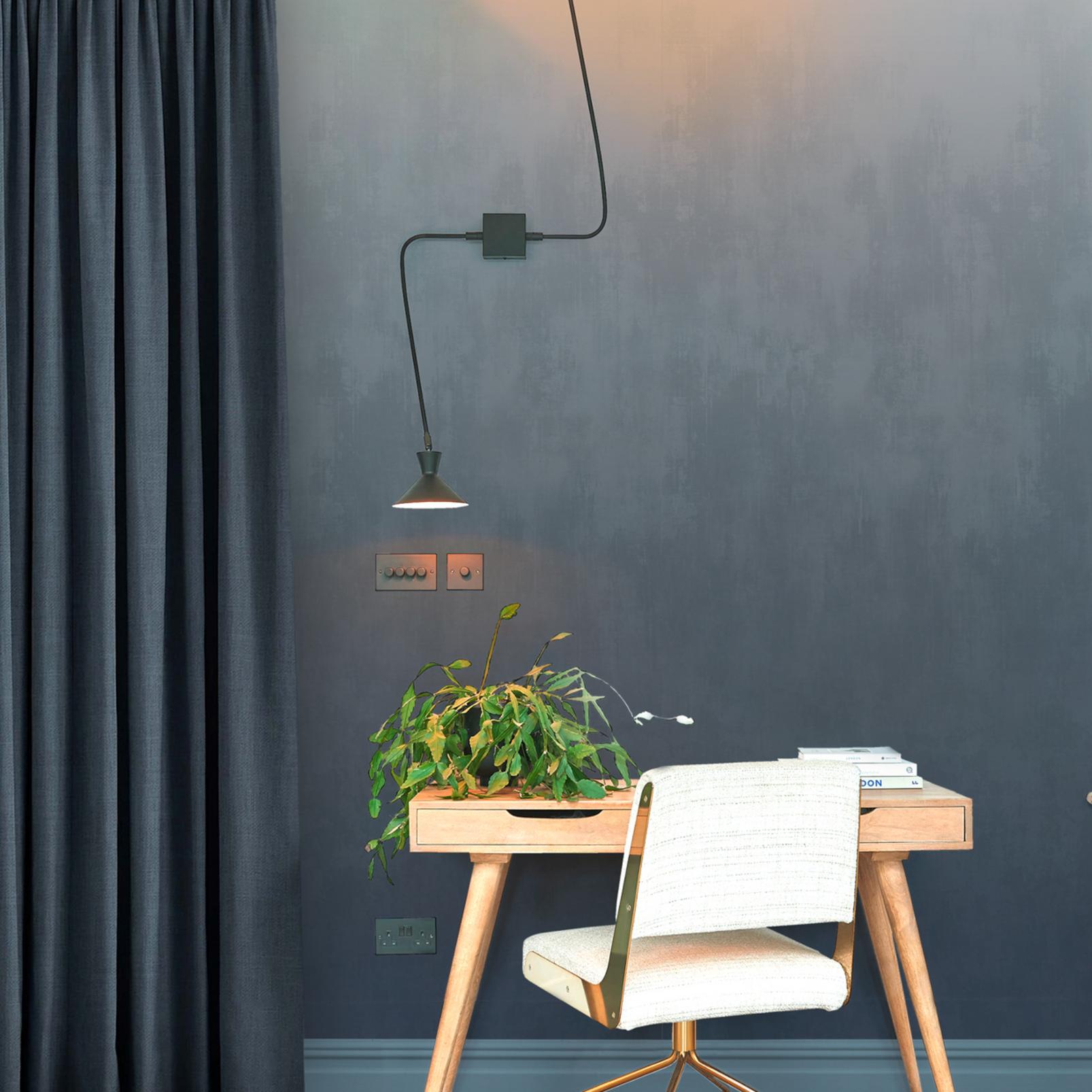 Oblique Ink Blue Bespoke Mural