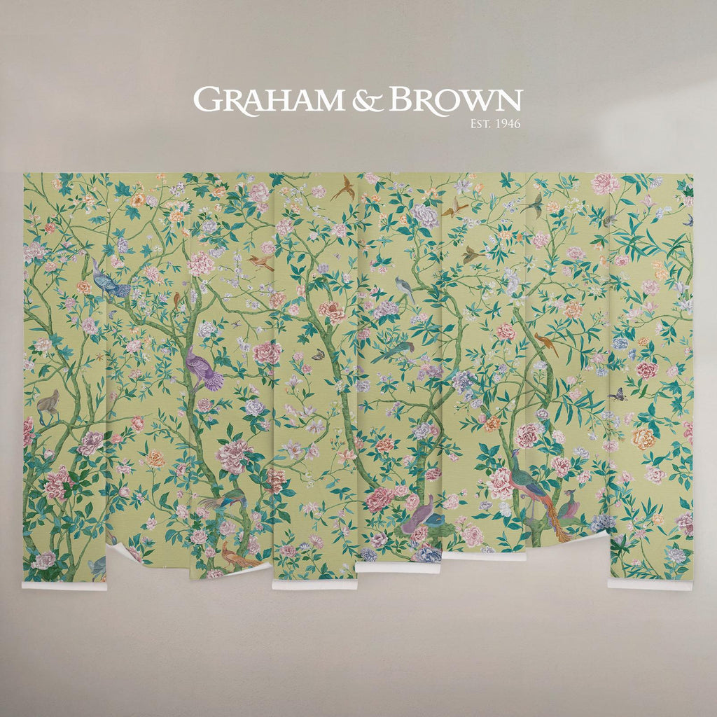 Chinoiserie Green Bespoke Mural