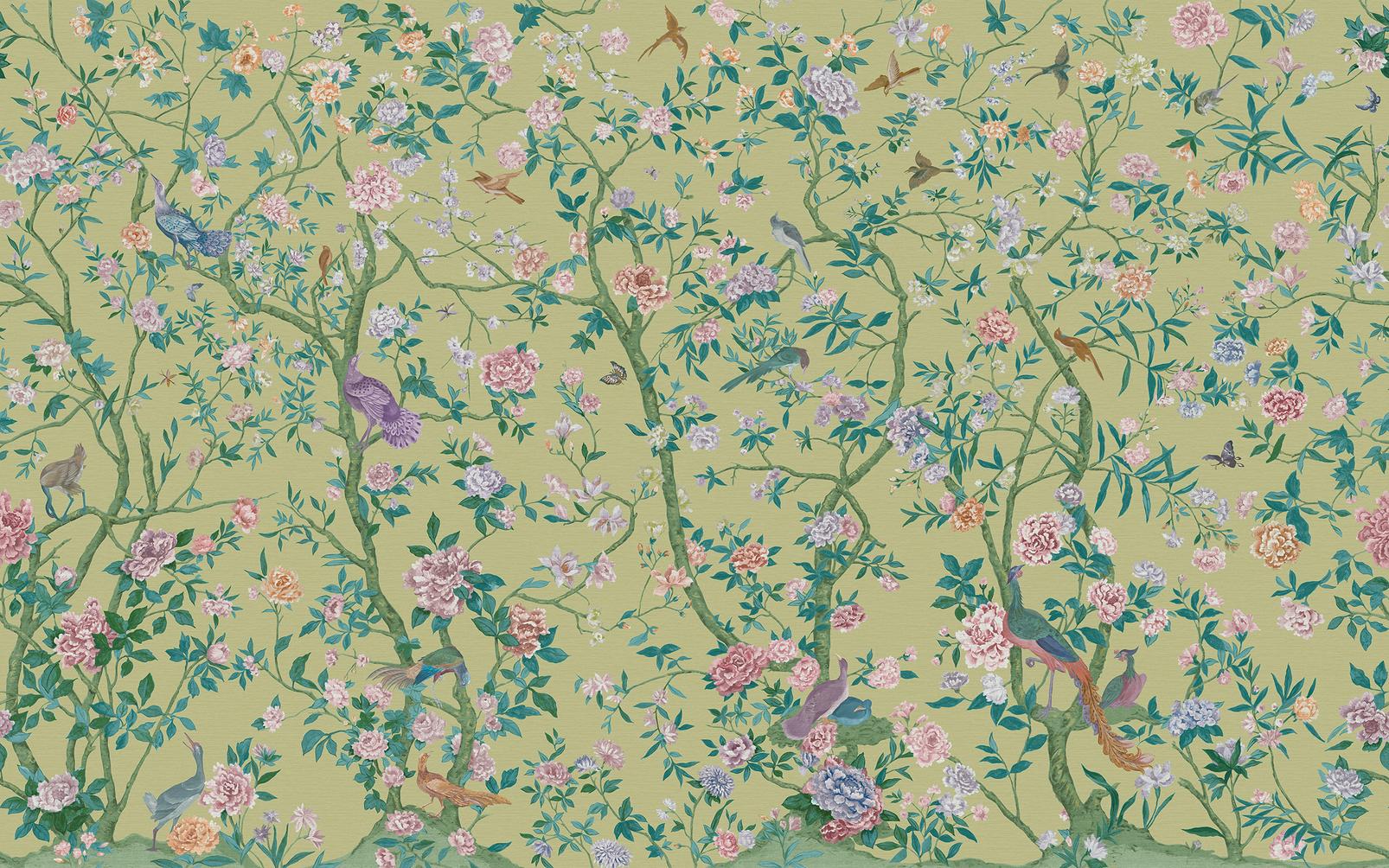 Chinoiserie Green Bespoke Mural
