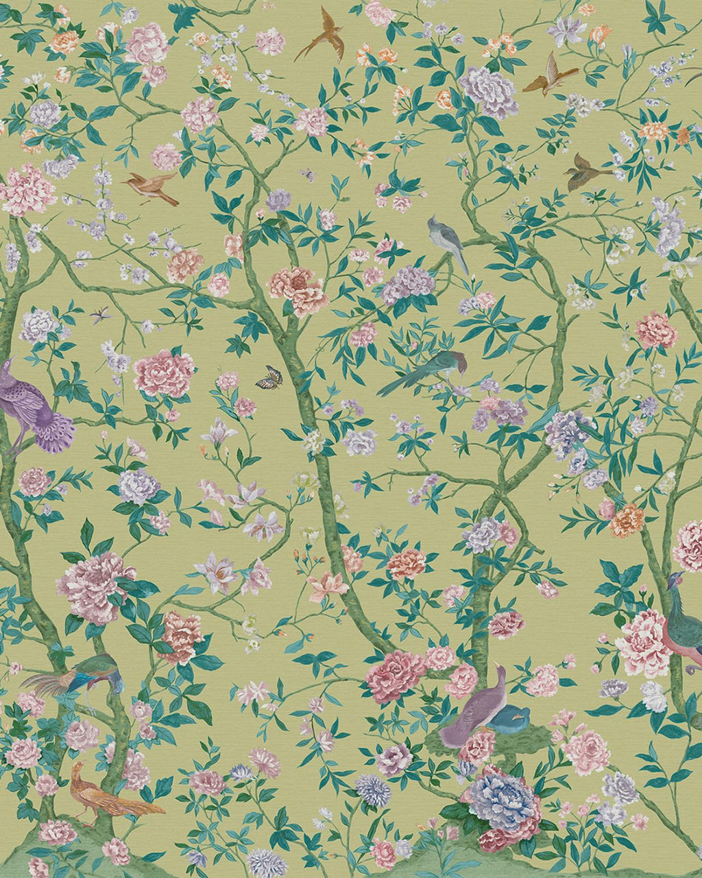 Chinoiserie Green Bespoke Mural