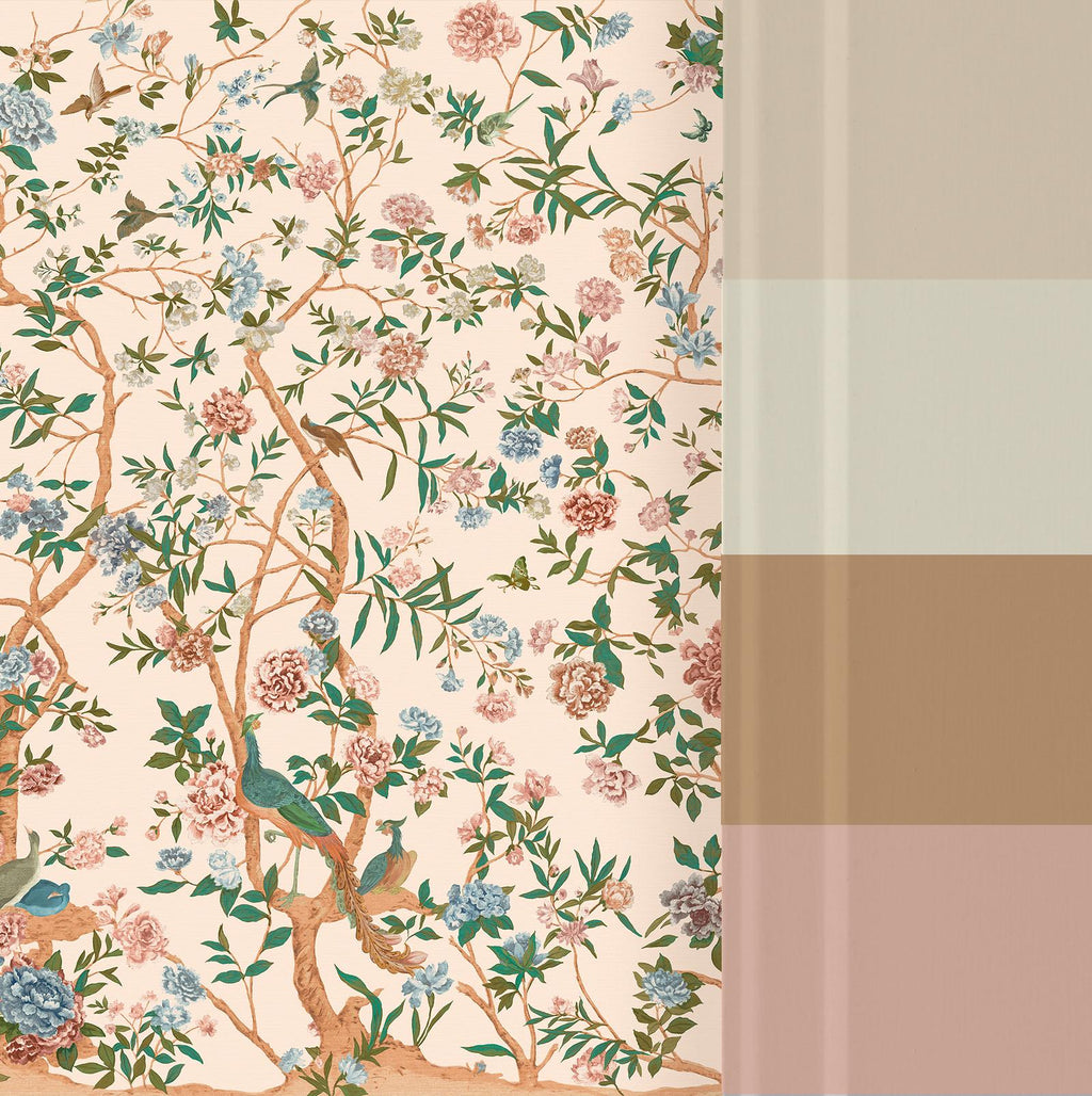 Chinoiserie Neutral Bespoke Mural