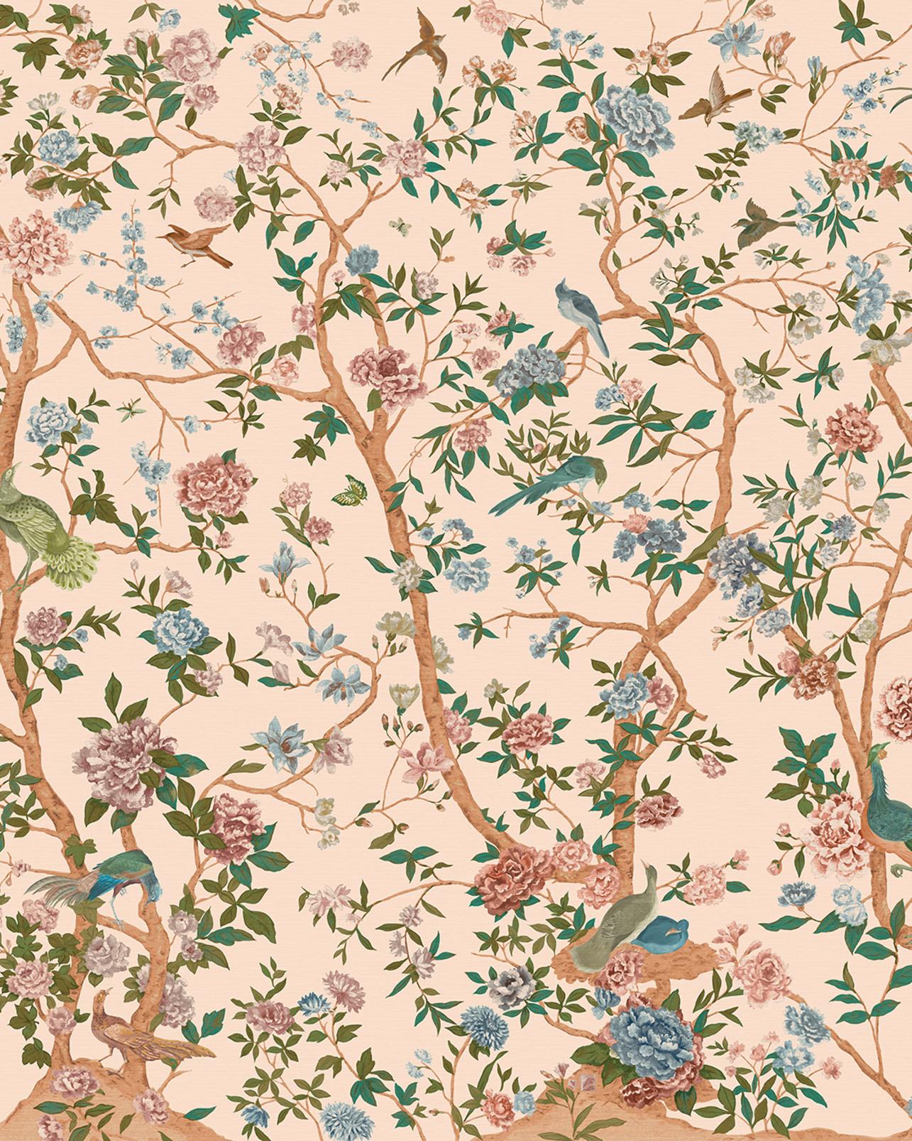 Chinoiserie Neutral Bespoke Mural