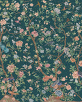 Chinoiserie Teal Bespoke Mural