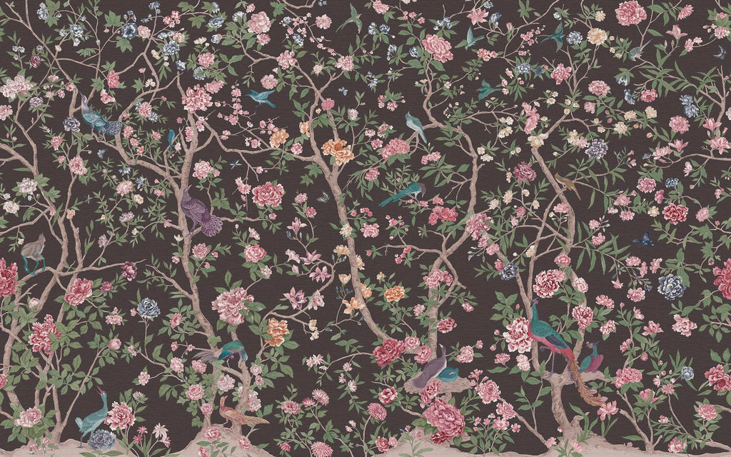 Chinoiserie Charcoal Bespoke Mural