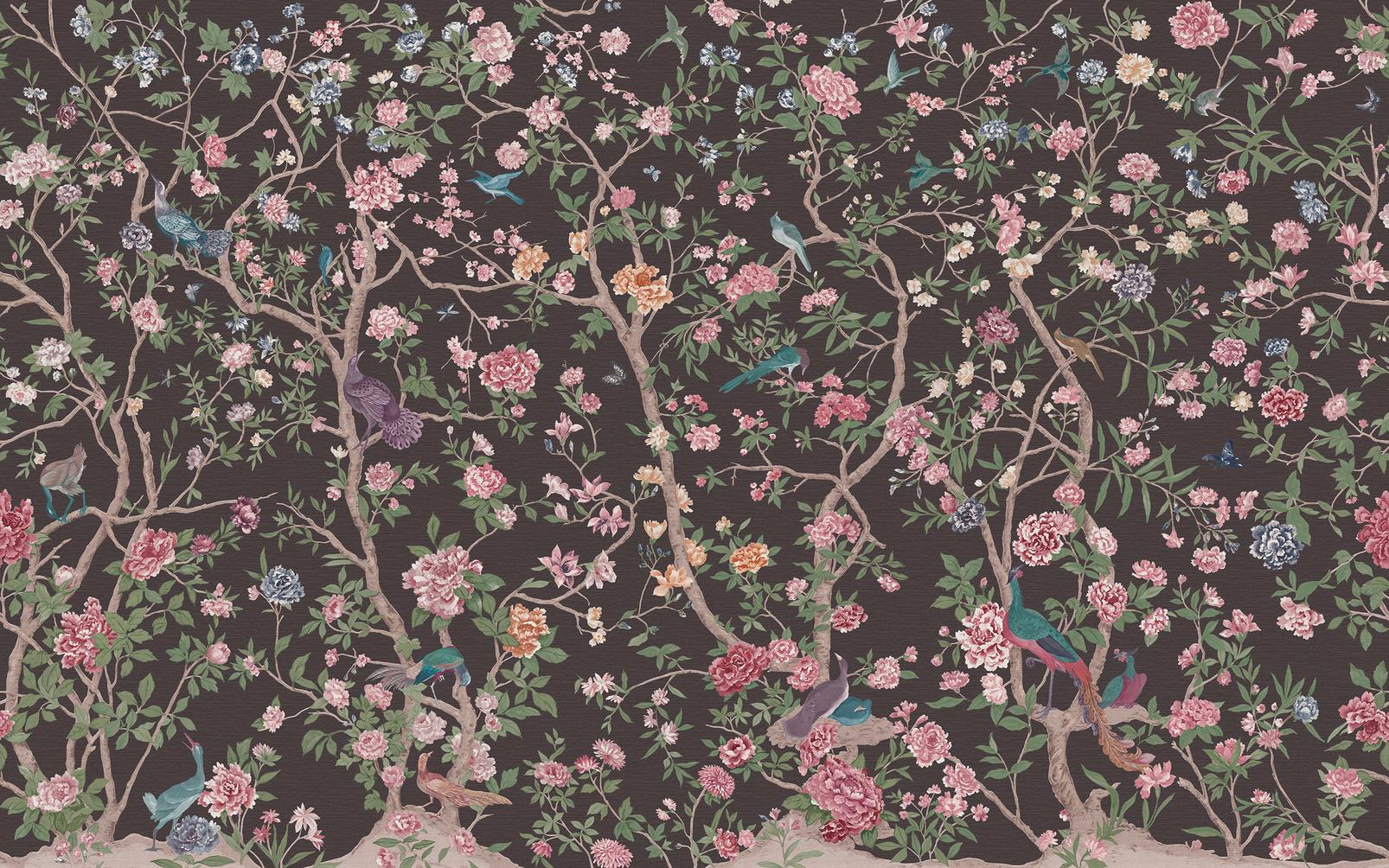 Chinoiserie Charcoal Bespoke Mural