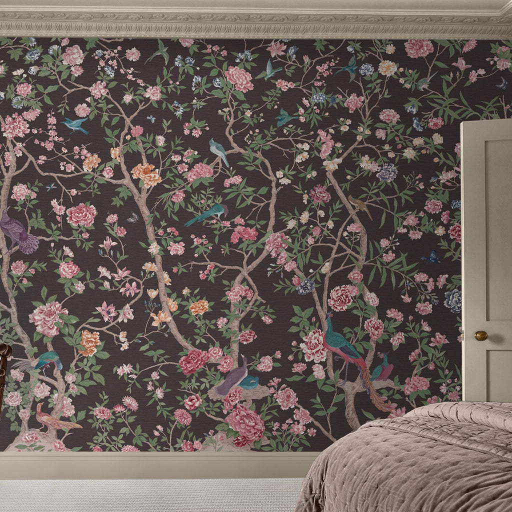 Chinoiserie Charcoal Bespoke Mural