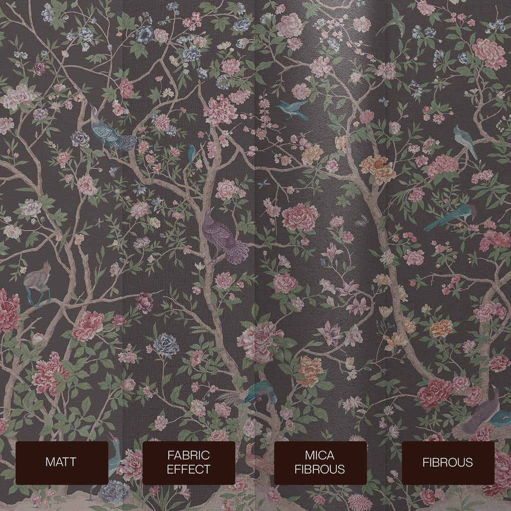 Chinoiserie Charcoal Bespoke Mural