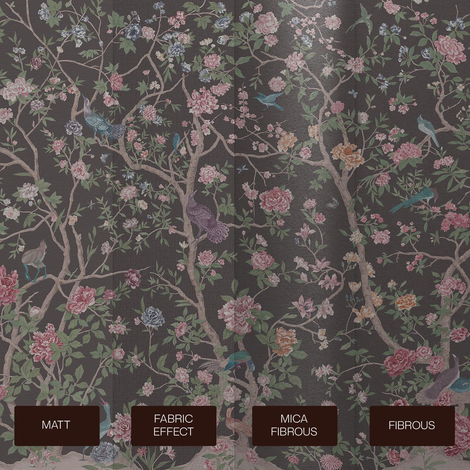 Chinoiserie Charcoal Bespoke Mural