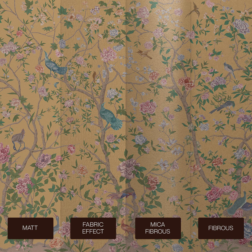 Chinoiserie Ochre Bespoke Mural