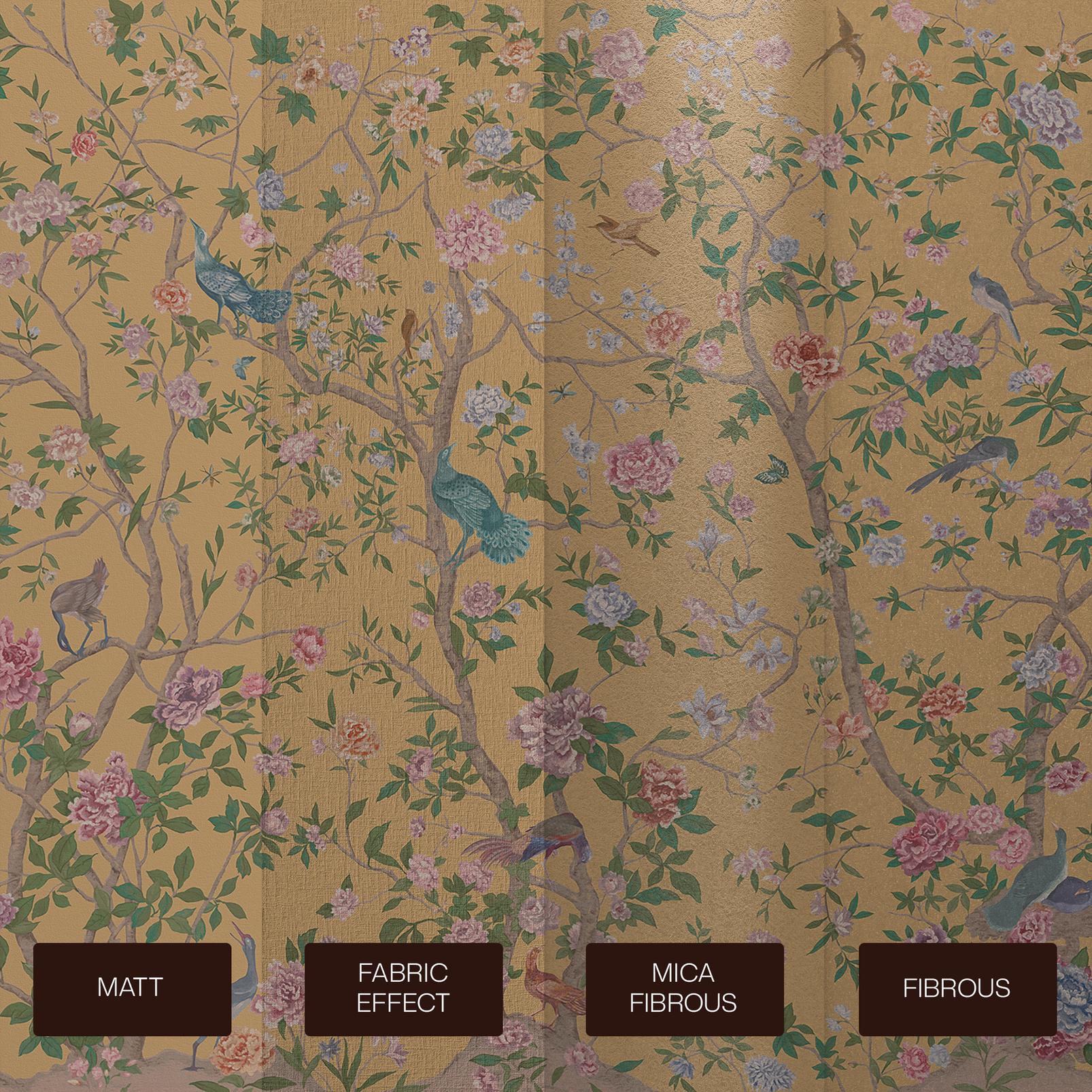 Chinoiserie Ochre Bespoke Mural
