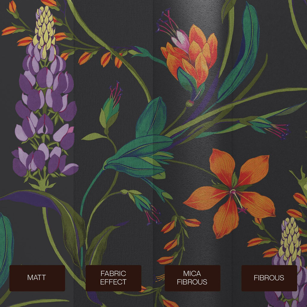 Botanist's Scroll Night Bespoke Mural