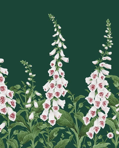 Foxglove Emerald Bespoke Mural