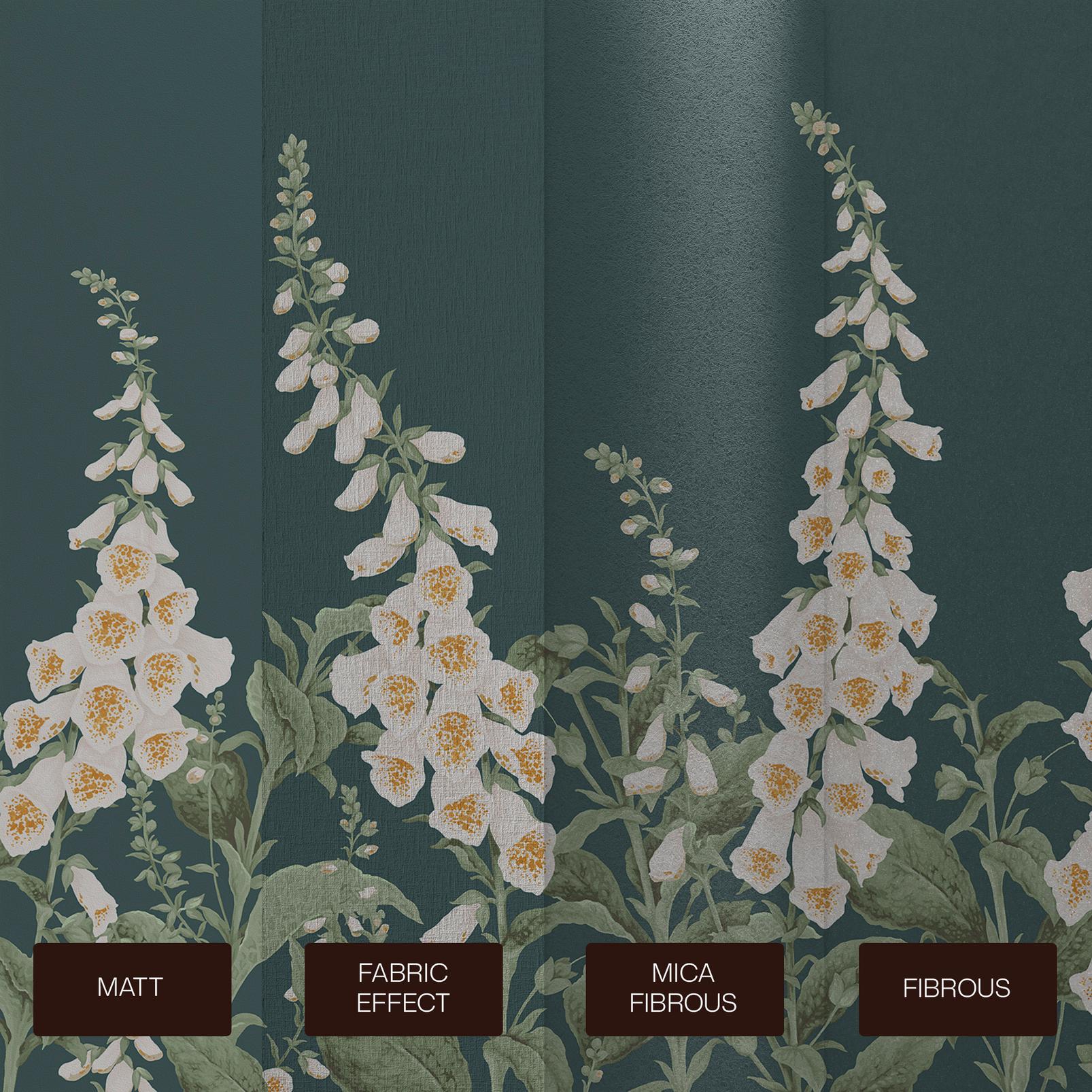 Foxglove Teal Bespoke Mural