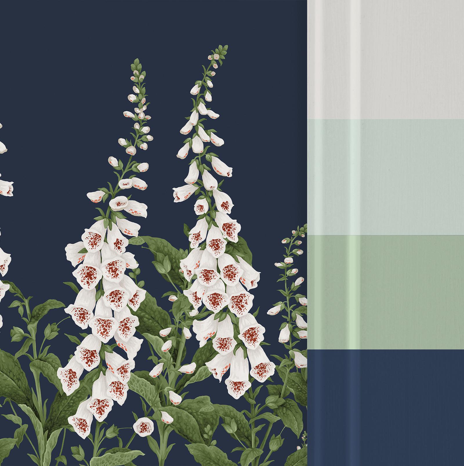 Foxglove Midnight Bespoke Mural