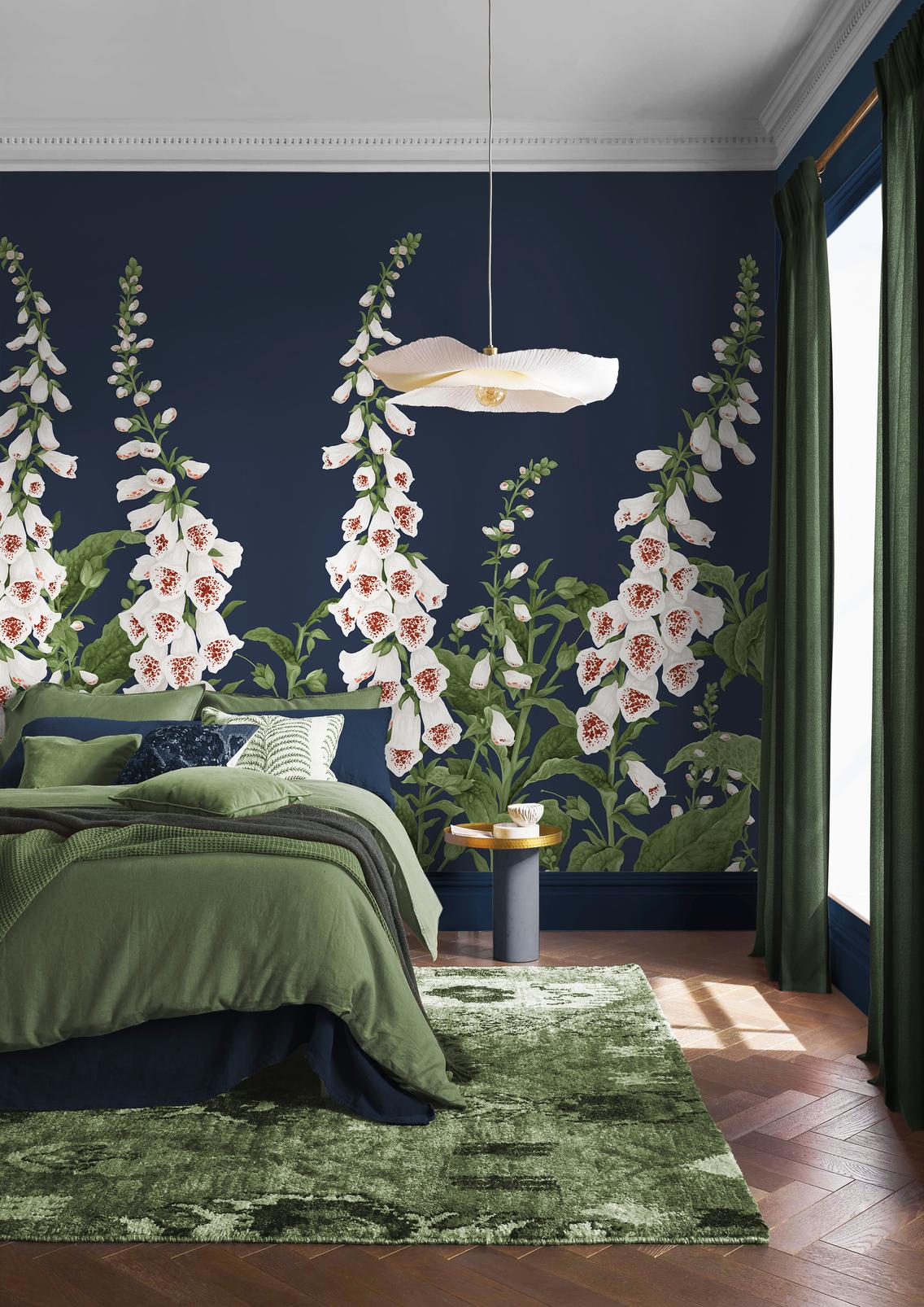 Foxglove Midnight Bespoke Mural