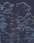 Flower Press Indigo Bespoke Mural