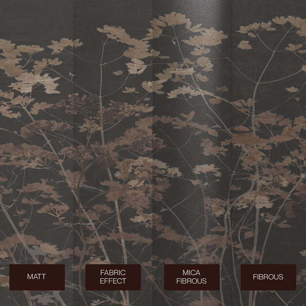 Flower Press Chocolate Bespoke Mural