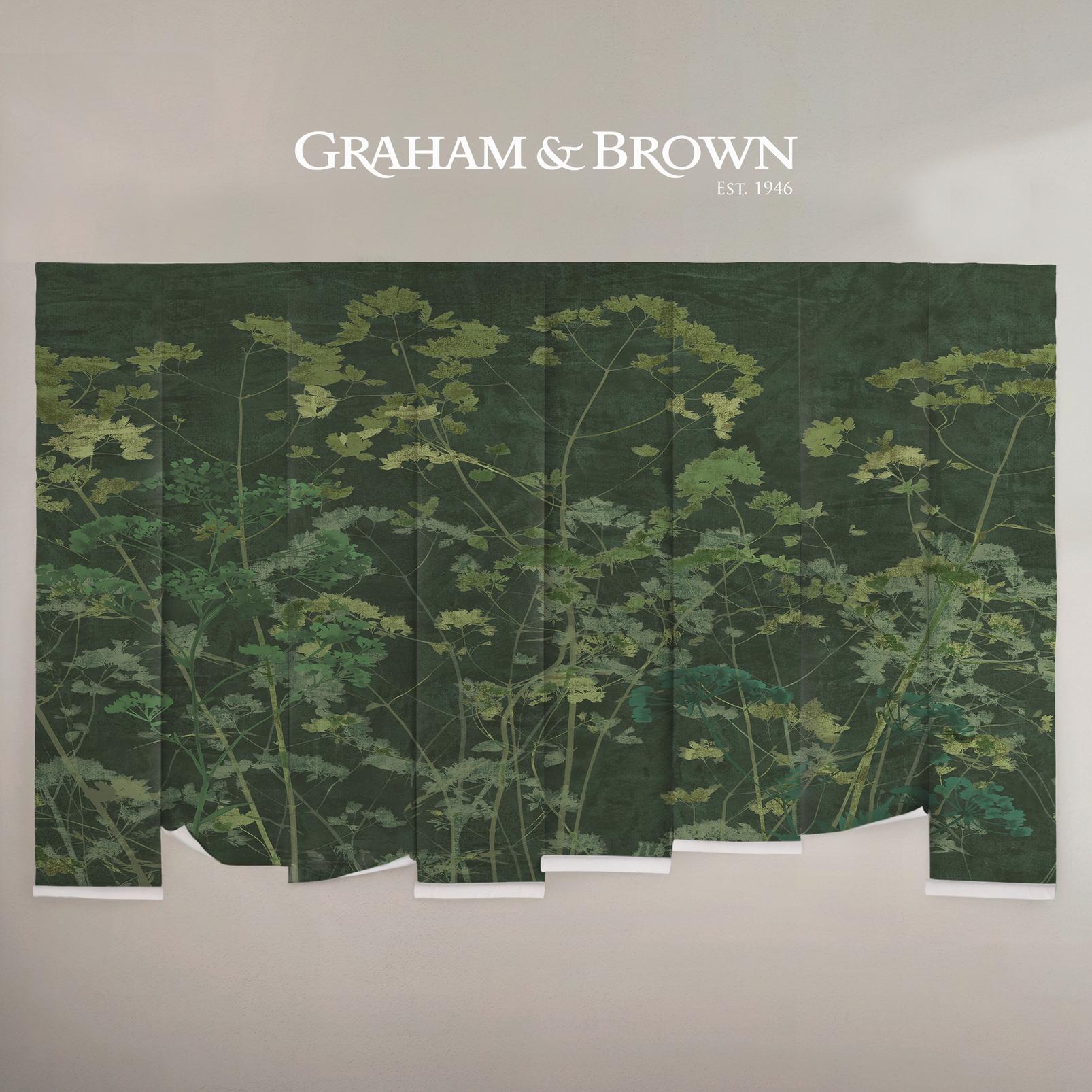 Flower Press Emerald Bespoke Mural