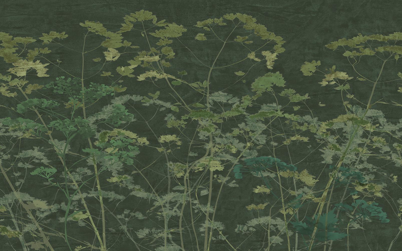 Flower Press Emerald Bespoke Mural