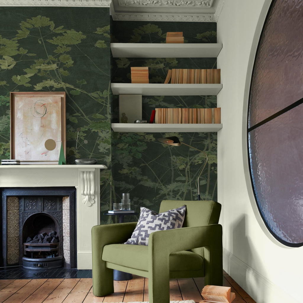 Flower Press Emerald Bespoke Mural