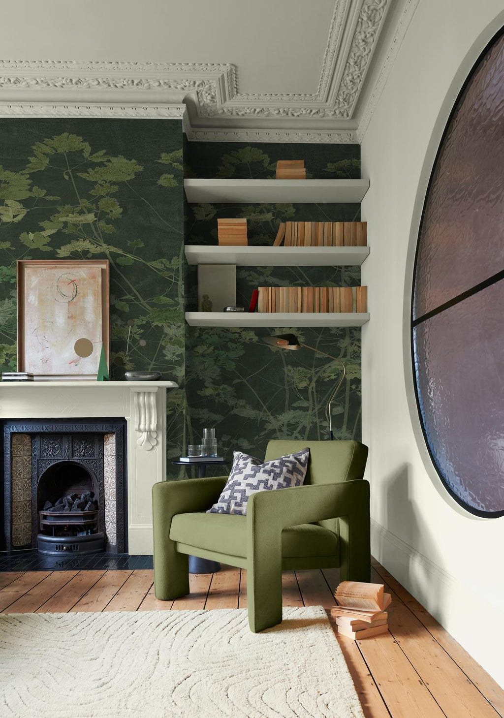 Flower Press Emerald Bespoke Mural