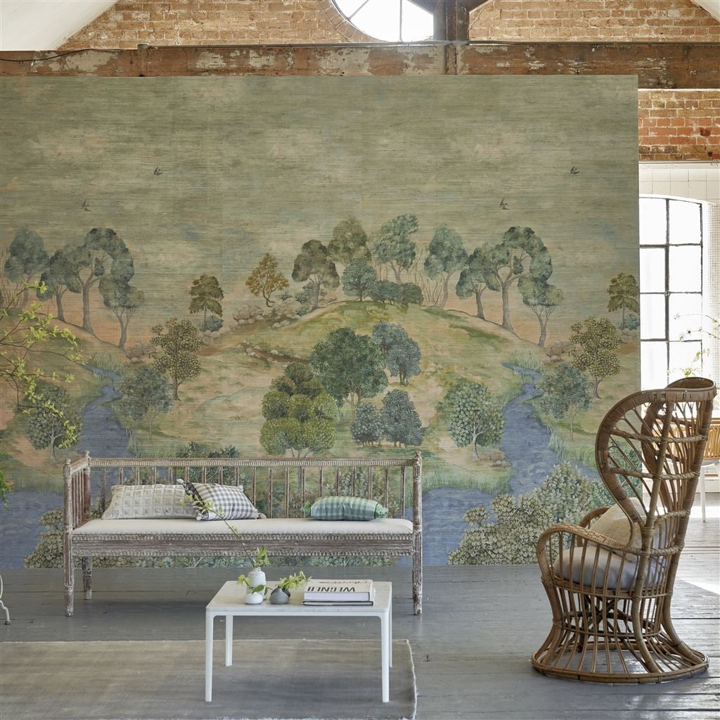 Bandipur Grasscloth Sky (Scenes & Murals II)
