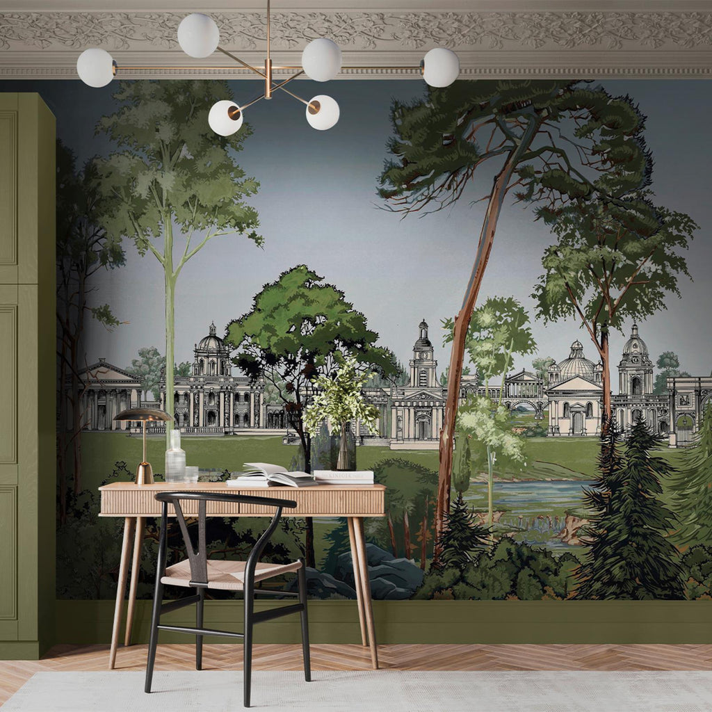 Stately Promenade Day Panoramic Bespoke Mural