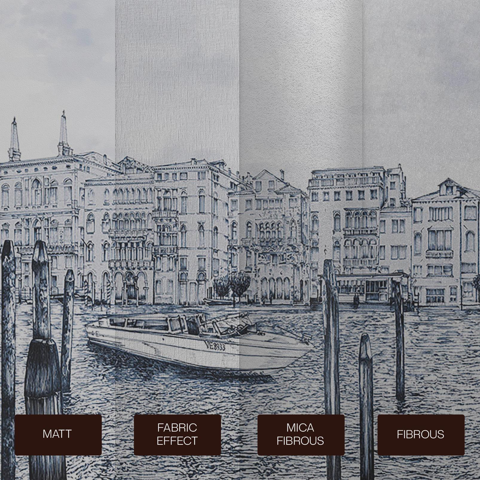 Old Venezia Blue Wash Panoramic Bespoke Mural