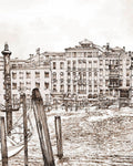 Old Venezia Sepia Panoramic Bespoke Mural