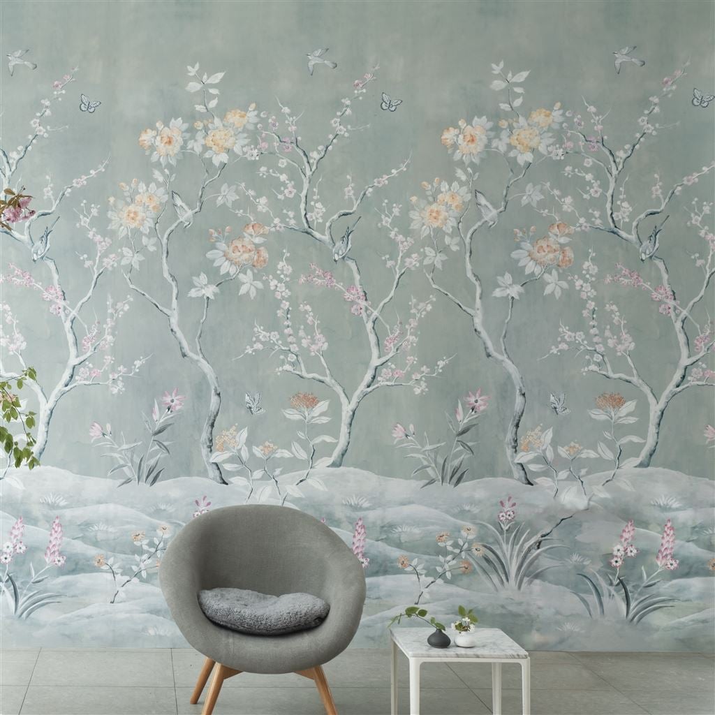 Manohari Grasscloth Blossom (Scenes & Murals II)