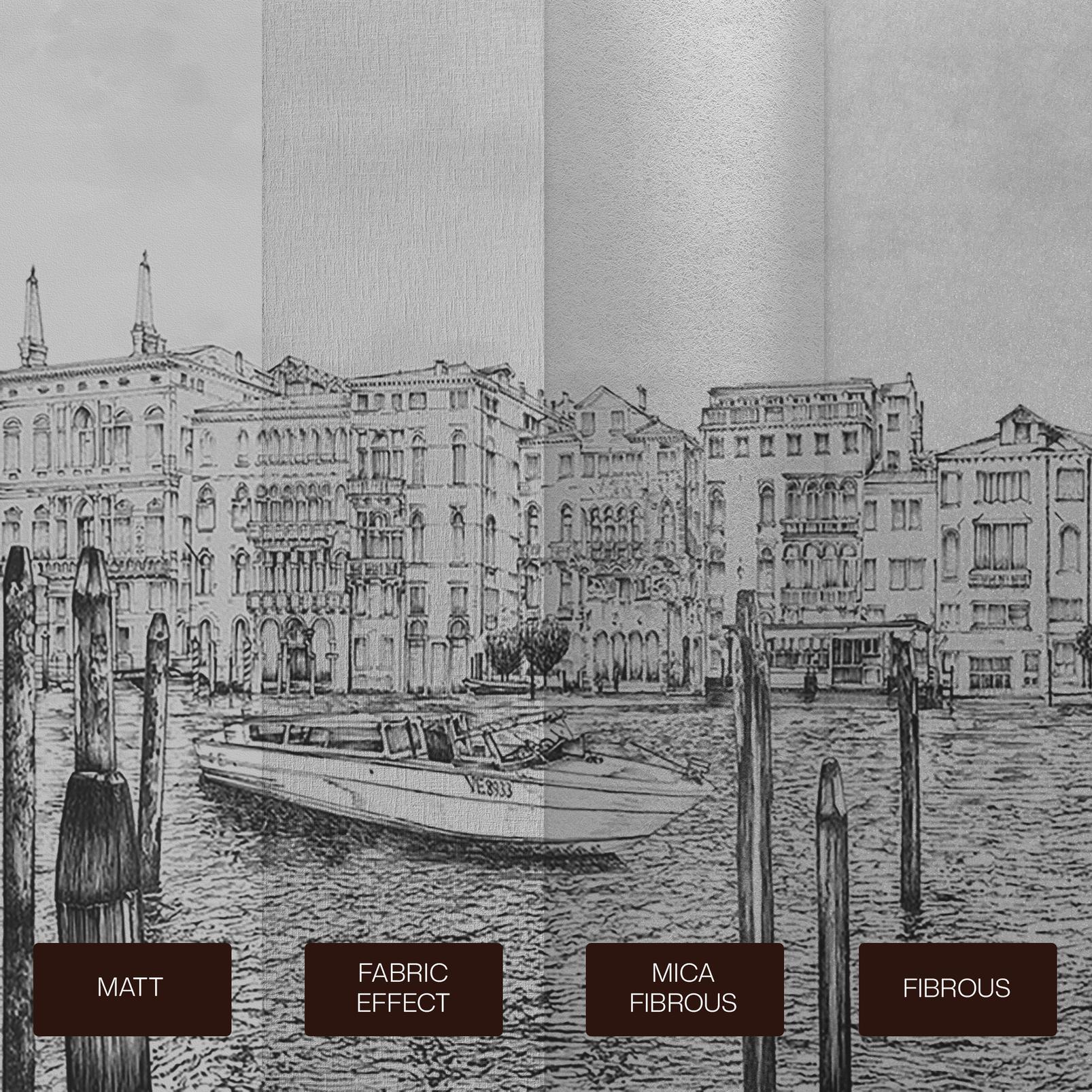 Old Venezia Etching Panoramic Bespoke Mural
