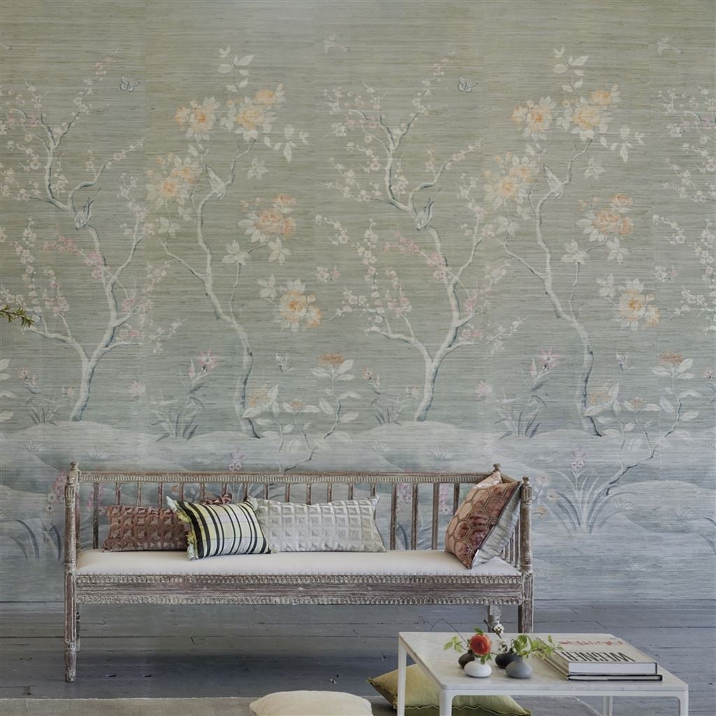 Manohari Grasscloth Blossom (Scenes & Murals II)
