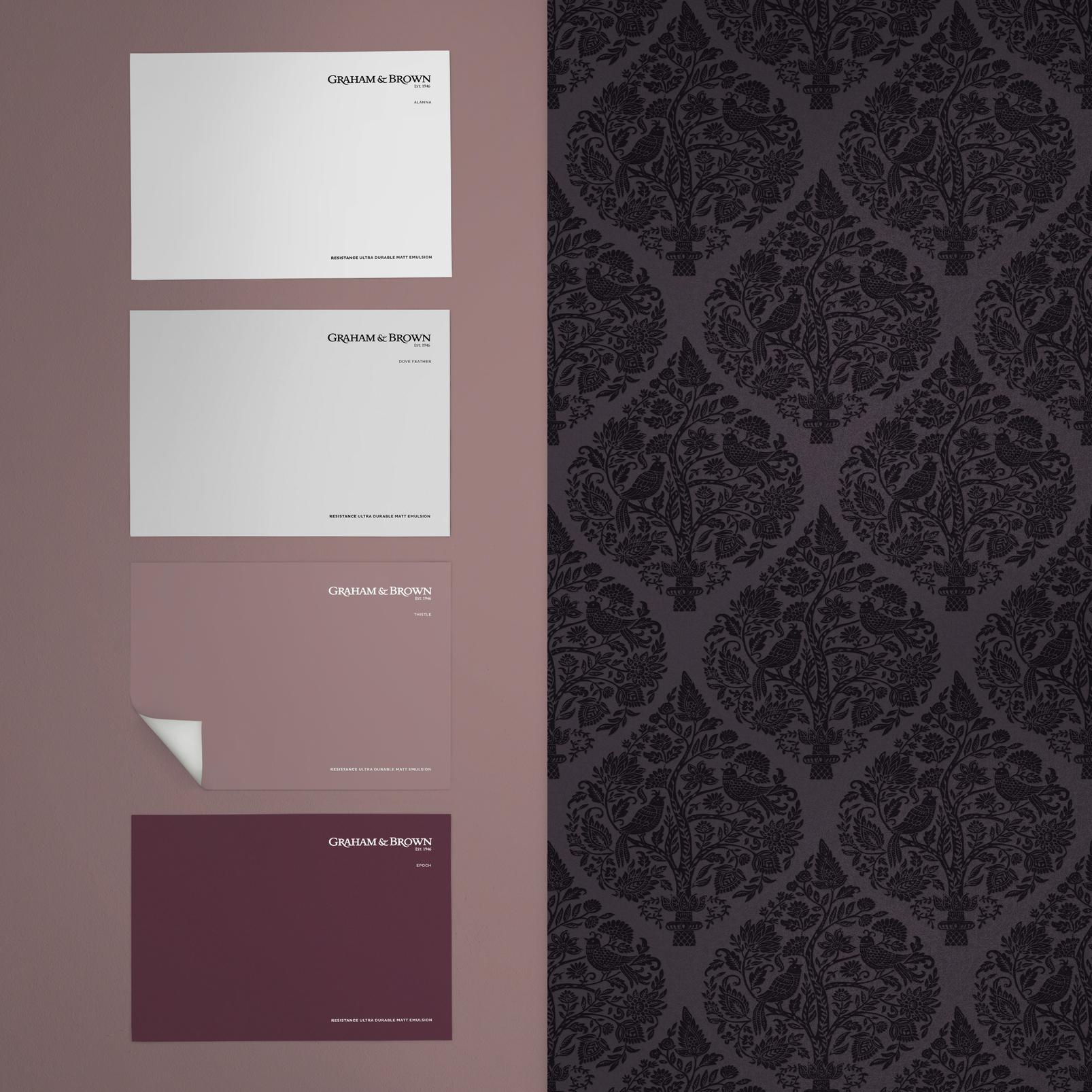 Woodland Fable Plum Wallpaper