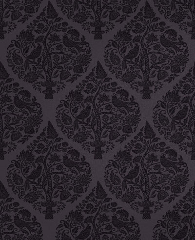 Woodland Fable Plum Wallpaper